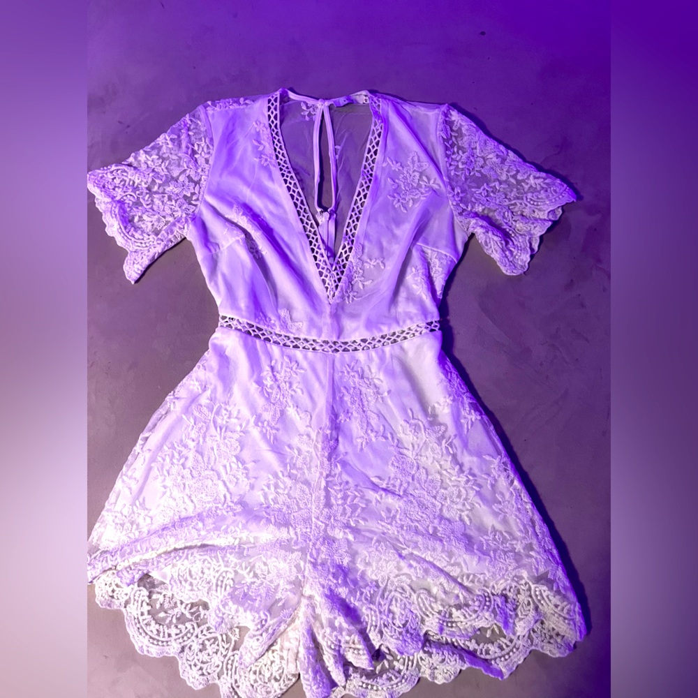 Laced romper